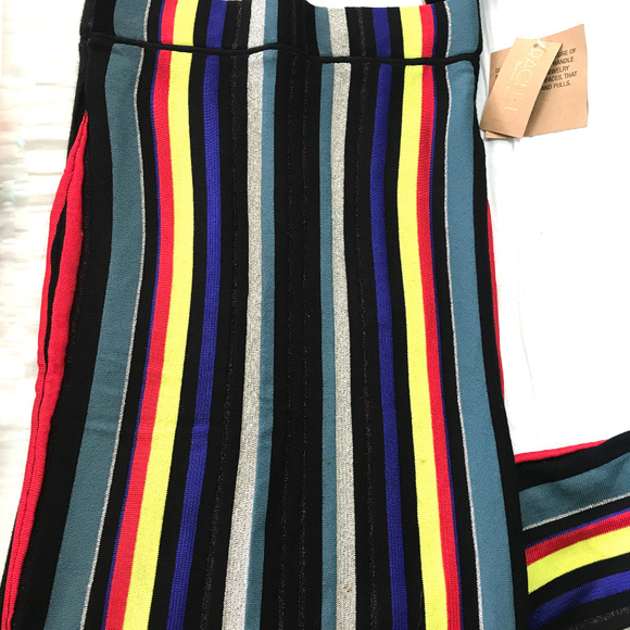 Pencil Skirt w/Crop Top Multi Color W/Shimmer - Picture 6 of 7